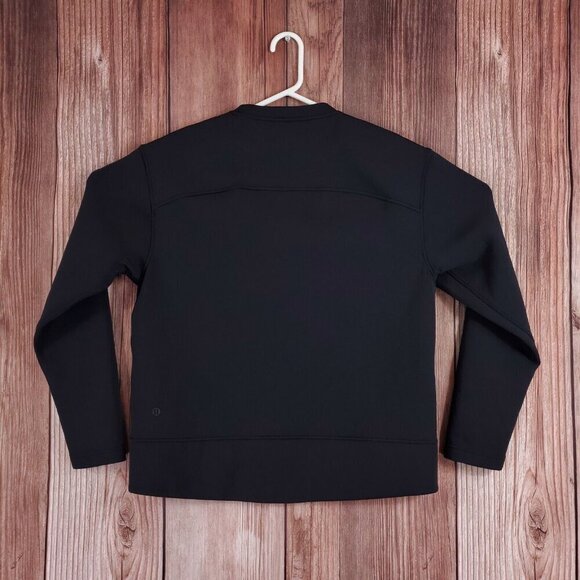Lululemon Womens Size 8 Embrace The Space Crew Pocket Pullover Sweatshirt Black - Picture 2 of 11